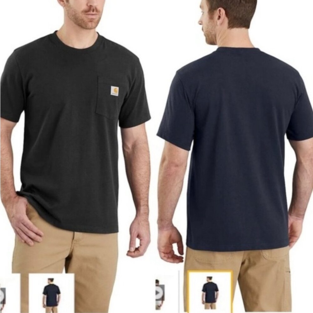 Carhartt | Black Relaxed Fit Heavyweight Short Sleeve Pocket Tee | Size Medium